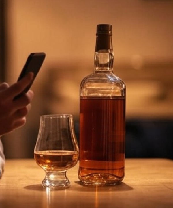 Drinking whisky together